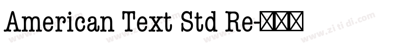American Text Std Re字体转换